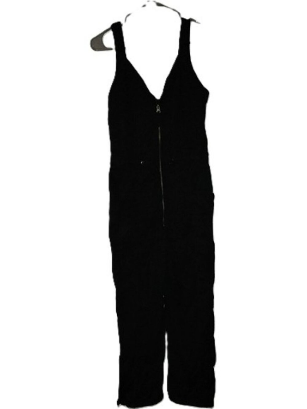 Pistola Viva NWOT Black Utility Sleeveless Jumpsuit Wide Leg Zip Front Size S
